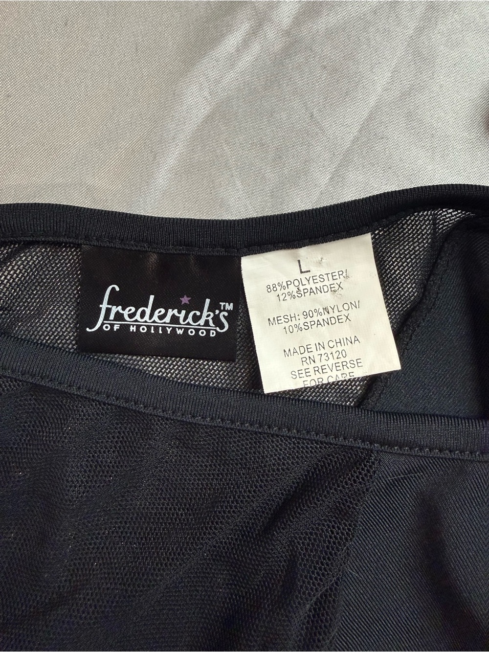 Frederick's of Hollywood Black Sheer Panel Maxi Slip Dress - Picture 3 of 7
